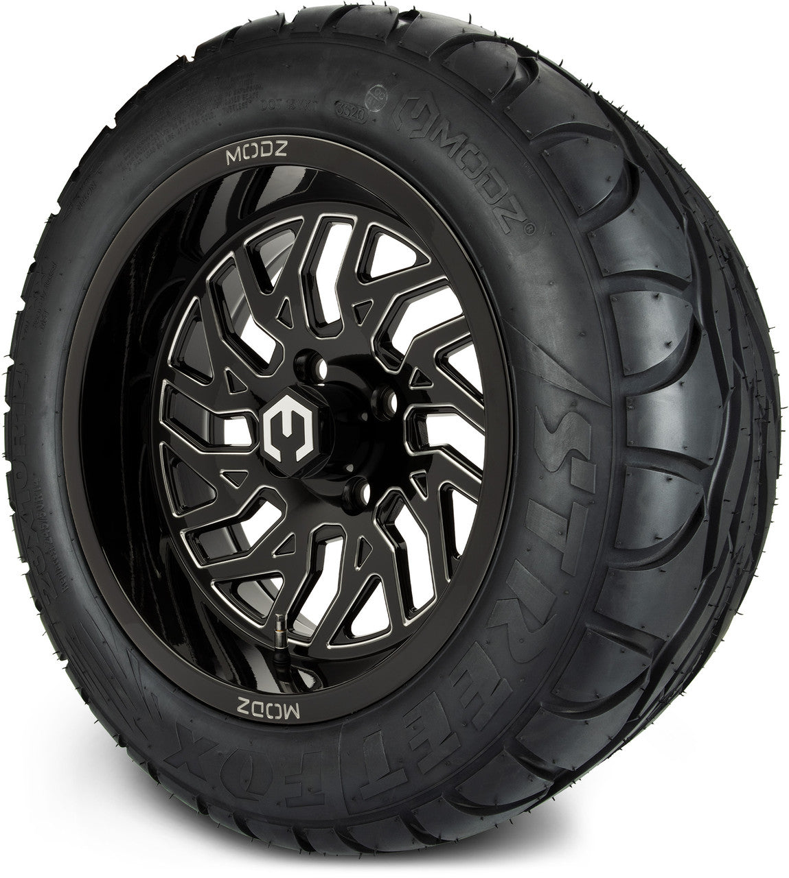 14" MODZ Carnage Glossy Black - Tire and Wheel Combo
