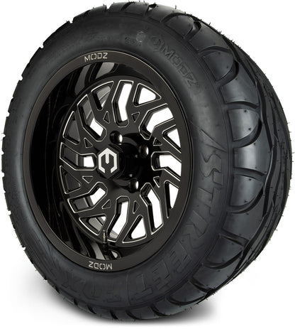 14" MODZ Carnage Glossy Black - Tire and Wheel Combo