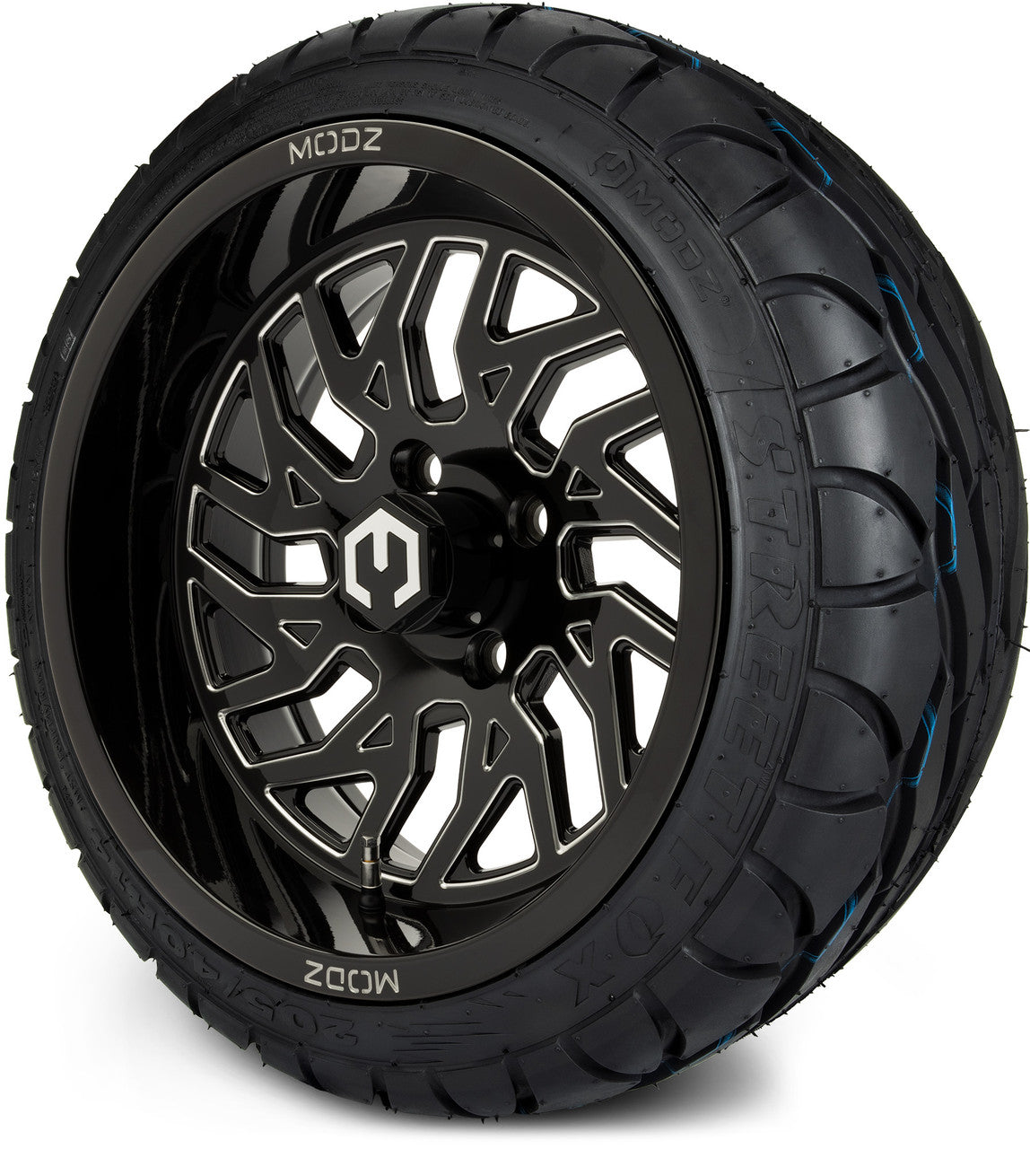 14" MODZ Carnage Glossy Black - Tire and Wheel Combo