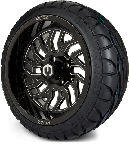 14" MODZ Carnage Glossy Black - Tire and Wheel Combo