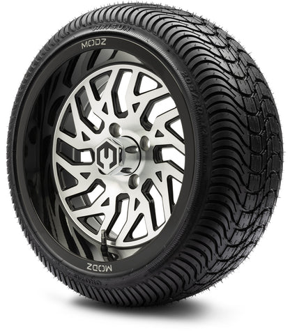 14" MODZ Carnage Machined Black - Tire and Wheel Combo