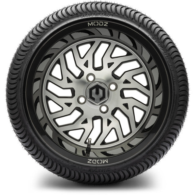 14" MODZ Carnage Machined Black - Tire and Wheel Combo