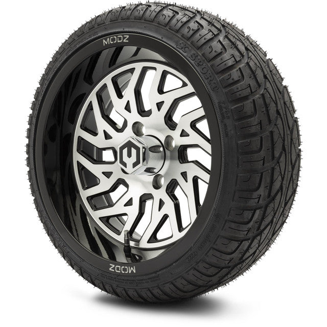 14" MODZ Carnage Machined Black - Tire and Wheel Combo