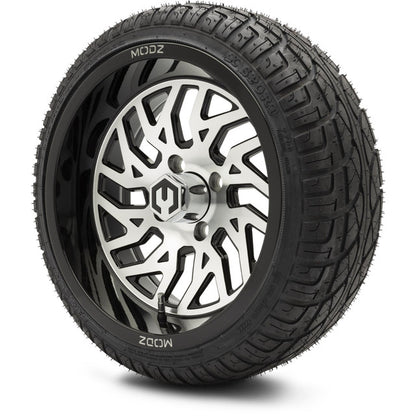 14" MODZ Carnage Machined Black - Tire and Wheel Combo