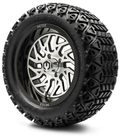 14" MODZ Carnage Machined Black - Tire and Wheel Combo