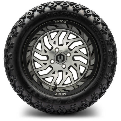 14" MODZ Carnage Machined Black - Tire and Wheel Combo