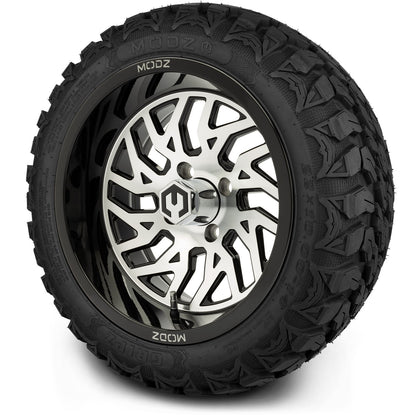 14" MODZ Carnage Machined Black - Tire and Wheel Combo