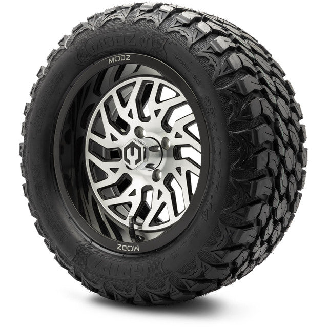 14" MODZ Carnage Machined Black - Tire and Wheel Combo