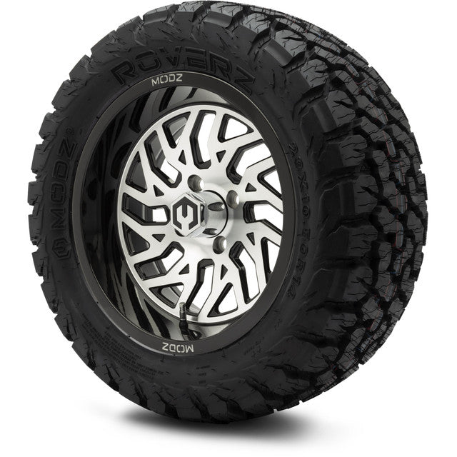 14" MODZ Carnage Machined Black - Tire and Wheel Combo