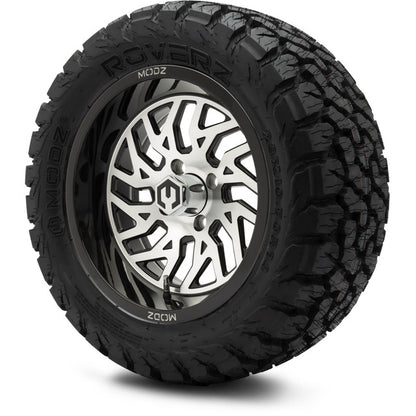 14" MODZ Carnage Machined Black - Tire and Wheel Combo