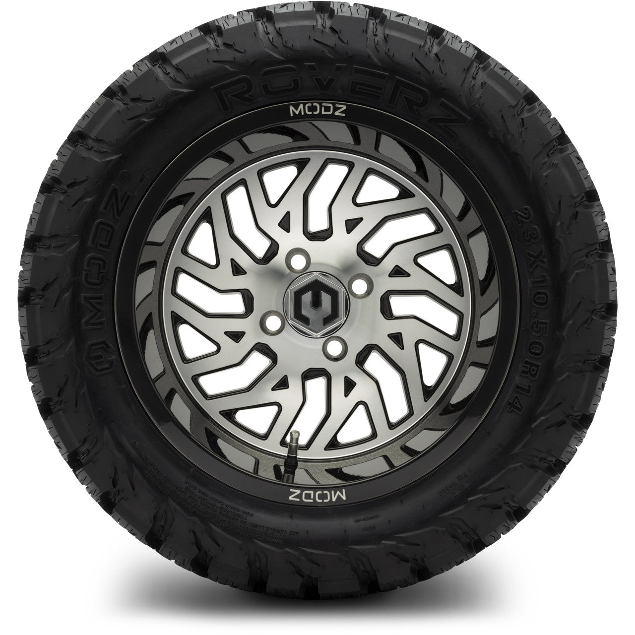 14" MODZ Carnage Machined Black - Tire and Wheel Combo