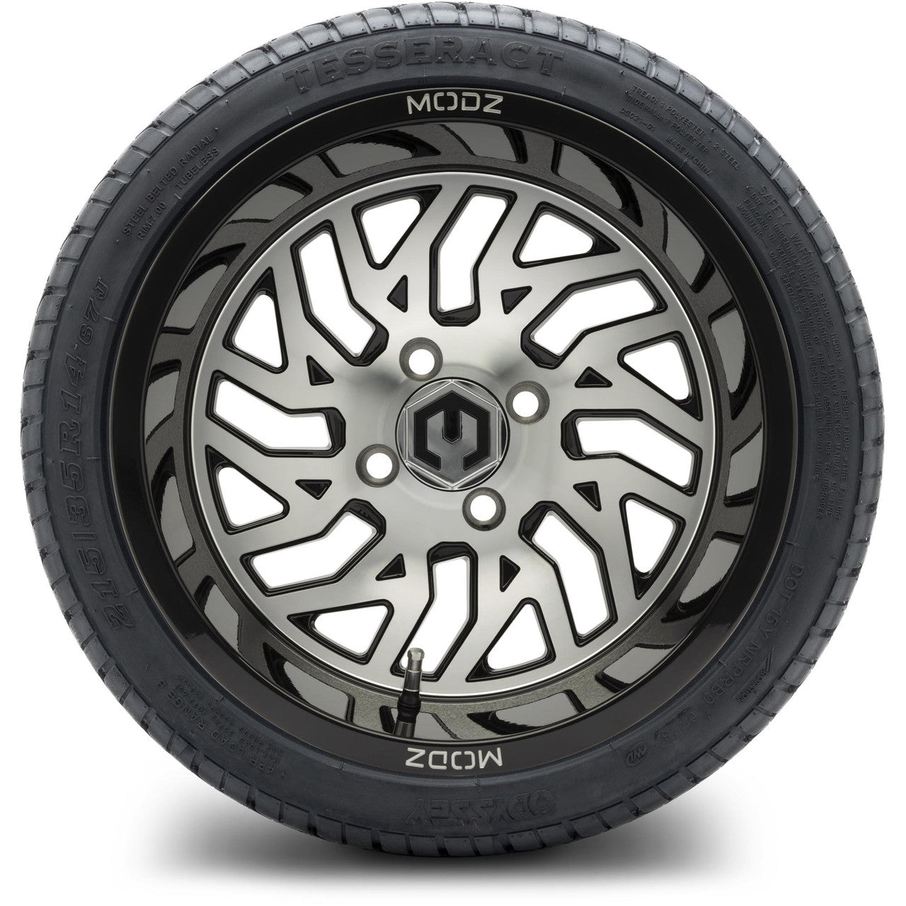 14" MODZ Carnage Machined Black - Tire and Wheel Combo