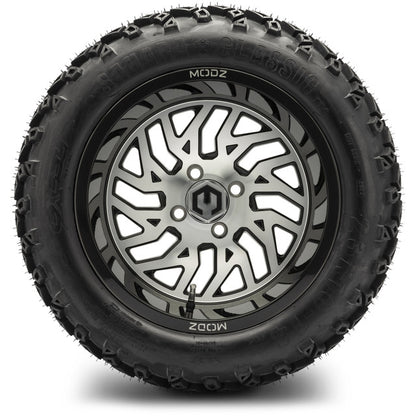 14" MODZ Carnage Machined Black - Tire and Wheel Combo