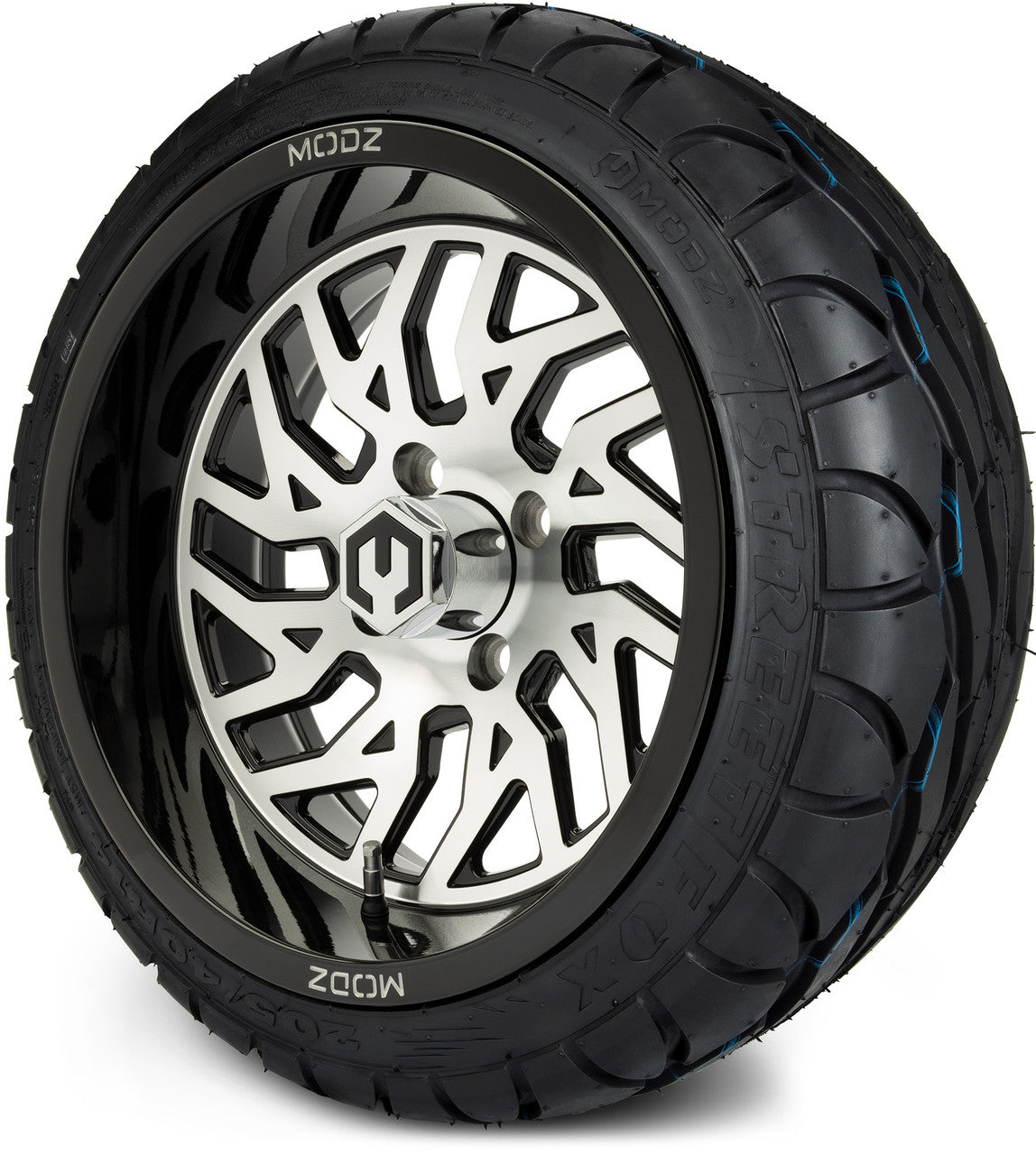 14" MODZ Carnage Machined Black - Tire and Wheel Combo