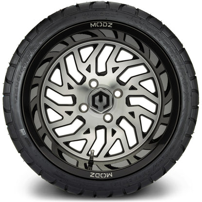 14" MODZ Carnage Machined Black - Tire and Wheel Combo