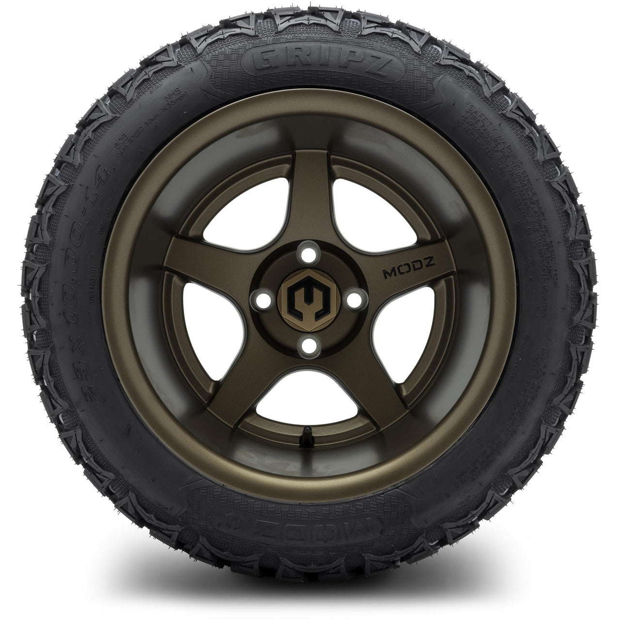 14" MODZ Maverick Matte Bronze - Tire and Wheel Combo
