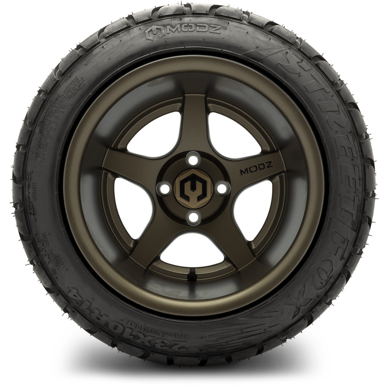 14" MODZ Maverick Matte Bronze - Tire and Wheel Combo