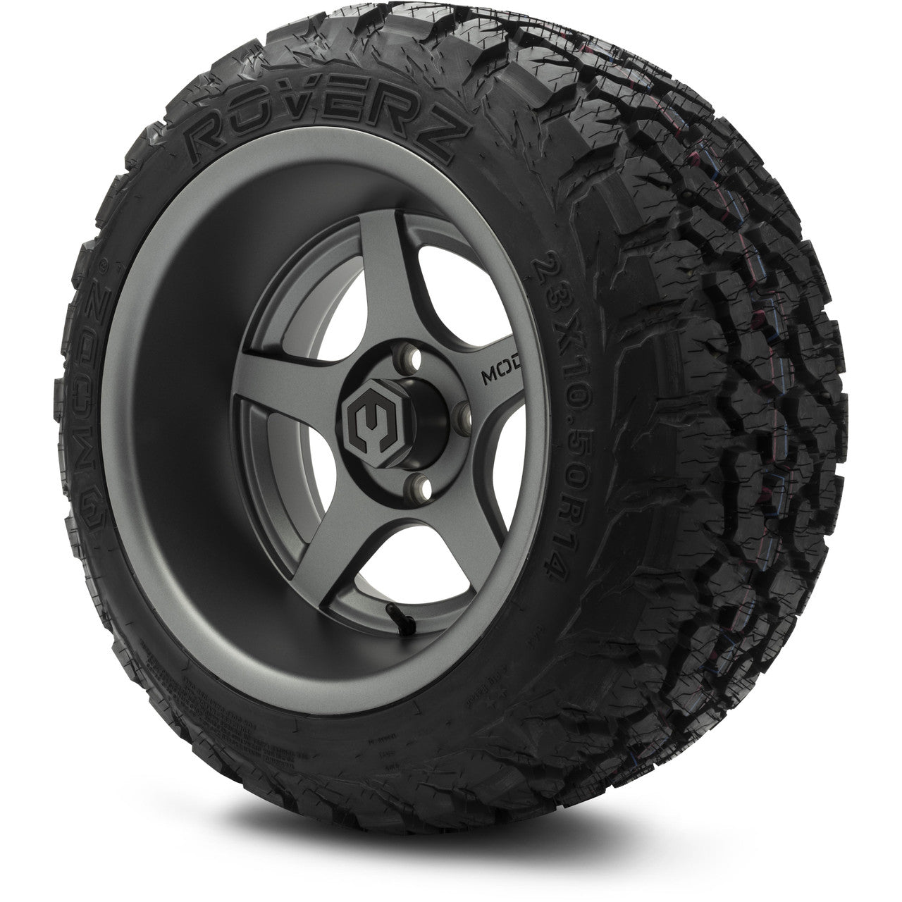 14" MODZ Maverick Gunmetal - Tire and Wheel Combo