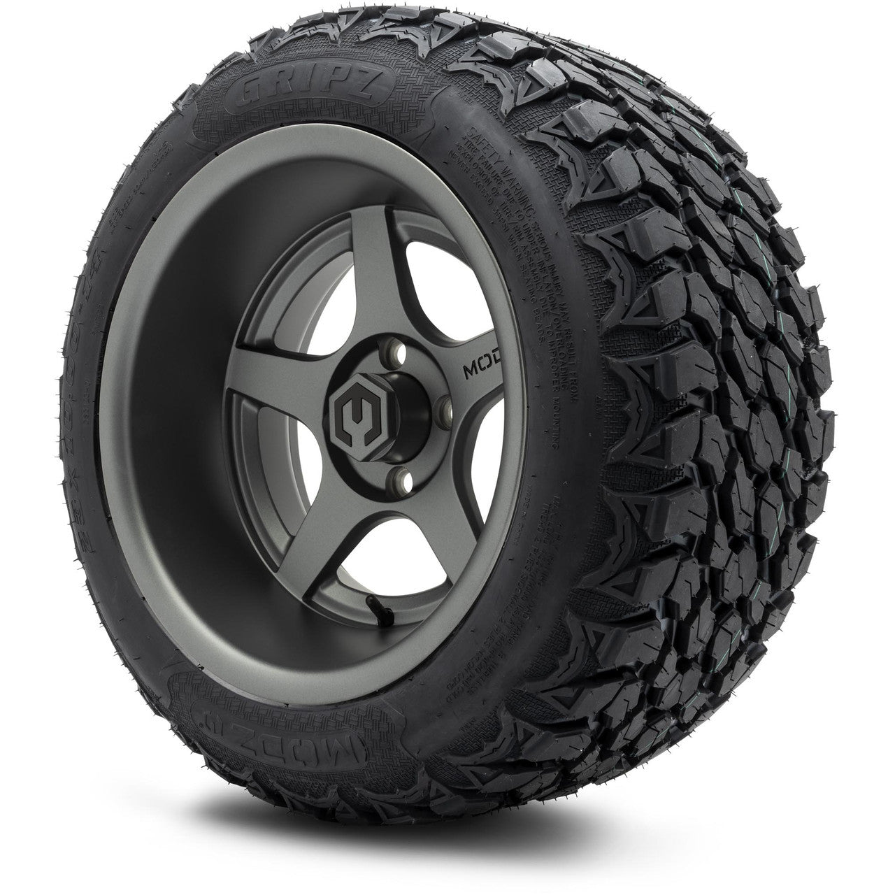 14" MODZ Maverick Gunmetal - Tire and Wheel Combo