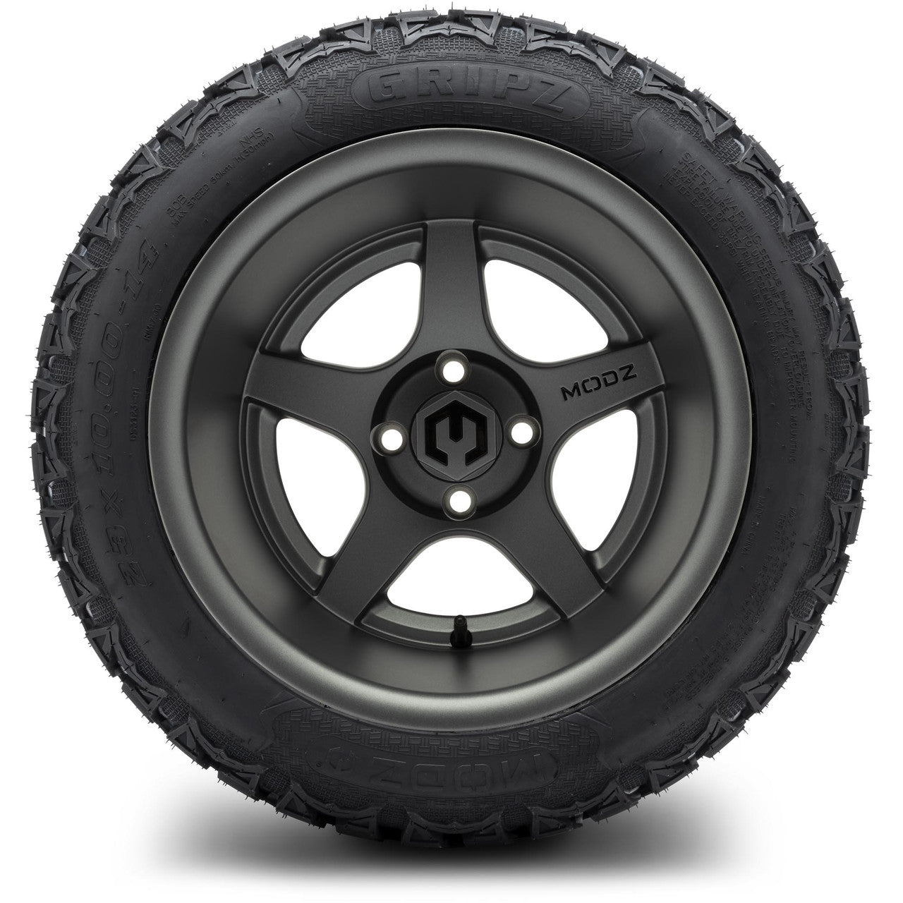 14" MODZ Maverick Gunmetal - Tire and Wheel Combo