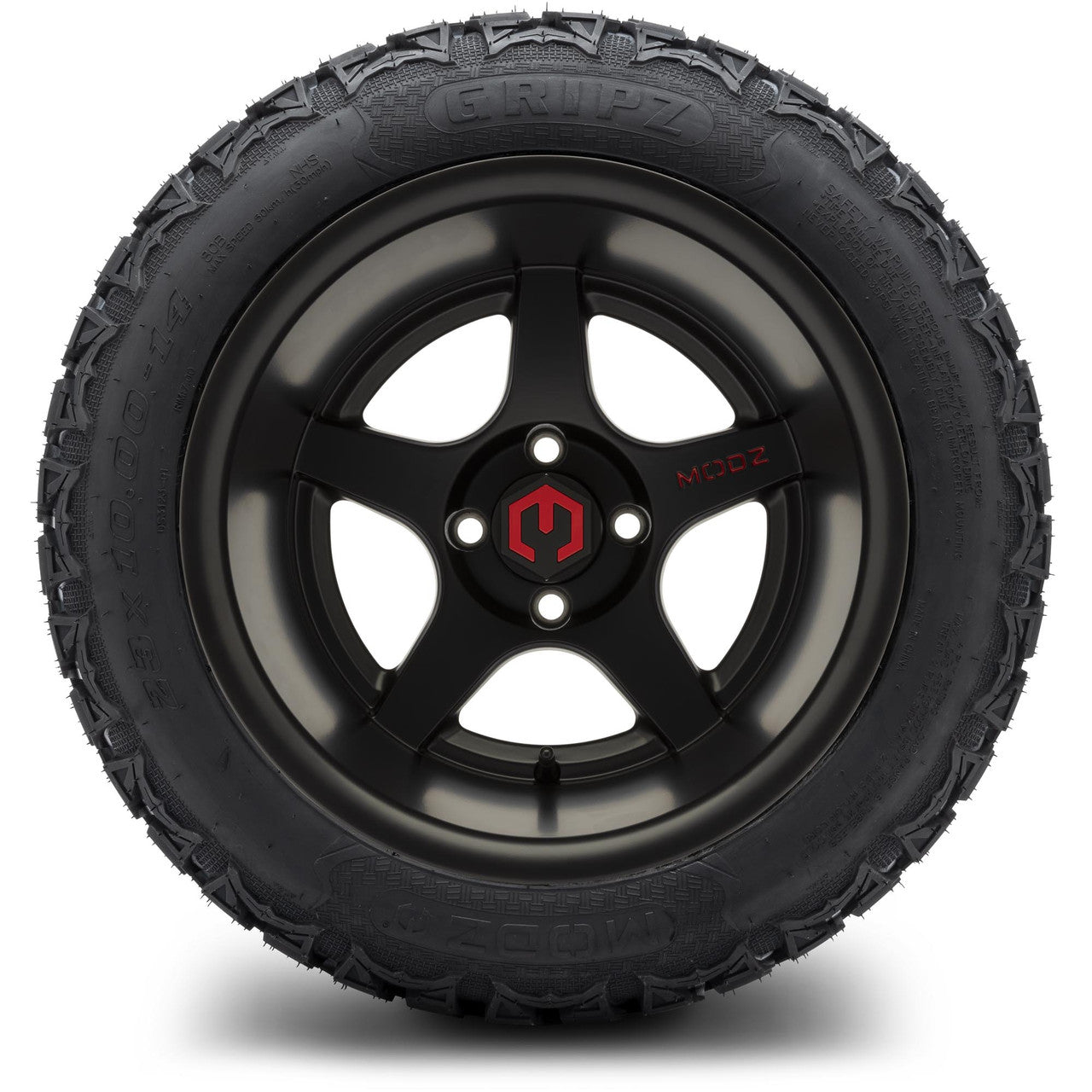 14" MODZ Maverick Matte Black - Tire and Wheel Combo