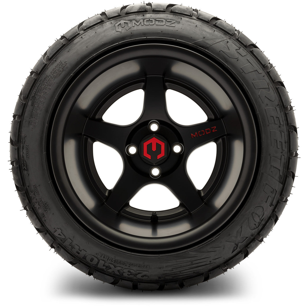 14" MODZ Maverick Matte Black - Tire and Wheel Combo