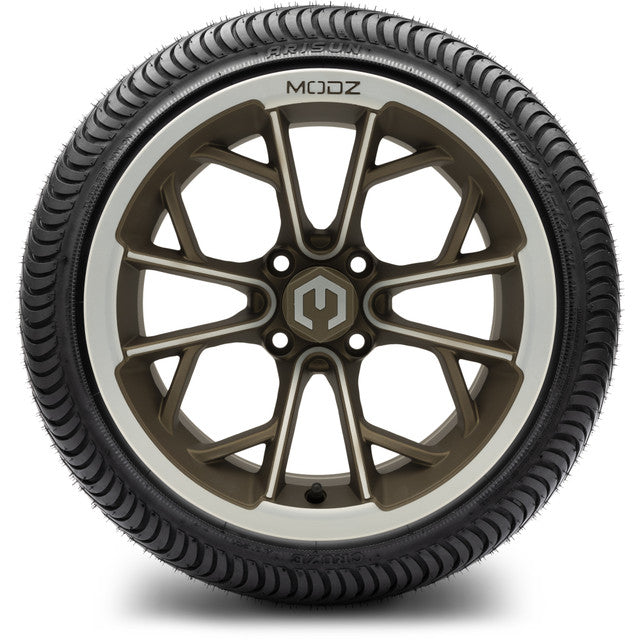 14" MODZ Havoc Machined Bronze - Tire and Wheel Combo