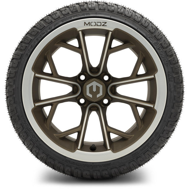 14" MODZ Havoc Machined Bronze - Tire and Wheel Combo