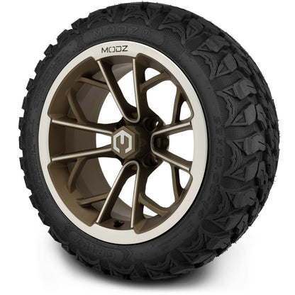 14" MODZ Havoc Machined Bronze - Tire and Wheel Combo