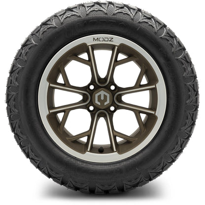 14" MODZ Havoc Machined Bronze - Tire and Wheel Combo