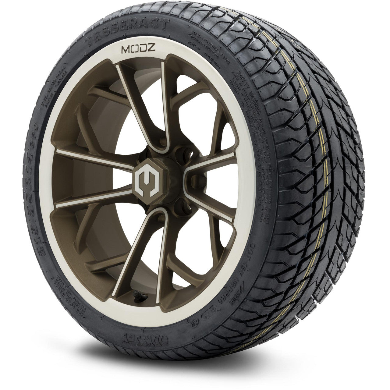 14" MODZ Havoc Machined Bronze - Tire and Wheel Combo