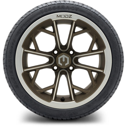 14" MODZ Havoc Machined Bronze - Tire and Wheel Combo