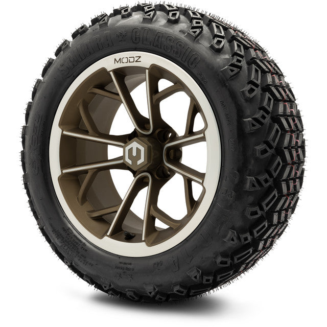 14" MODZ Havoc Machined Bronze - Tire and Wheel Combo