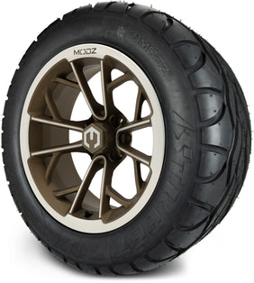 14" MODZ Havoc Machined Bronze - Tire and Wheel Combo