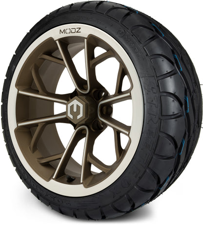 14" MODZ Havoc Machined Bronze - Tire and Wheel Combo