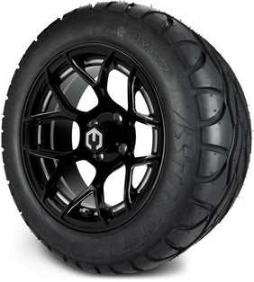 14" MODZ Renegade Glossy Black - Tire and Wheel Combo