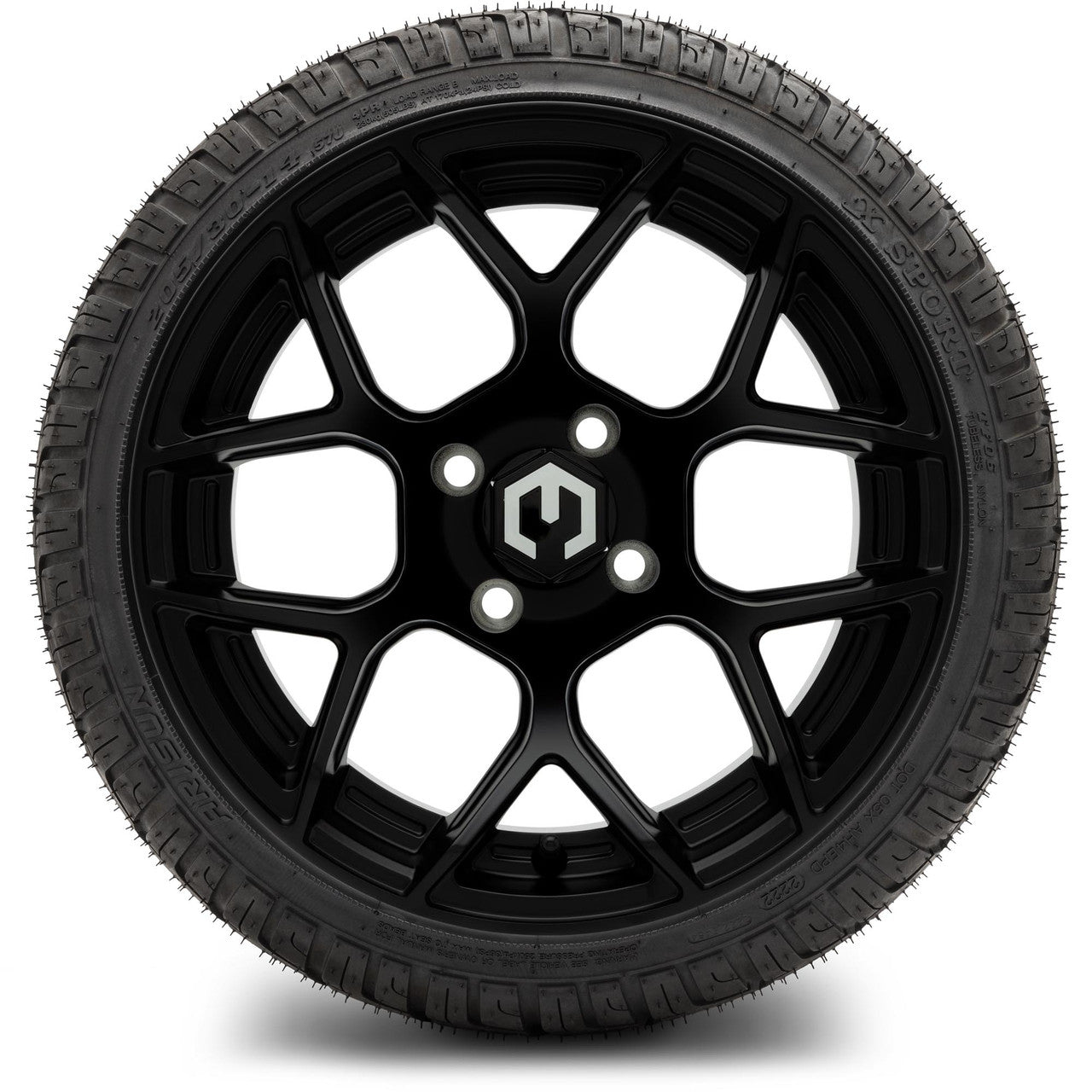 14" MODZ Renegade Matte Black - Tire and Wheel Combo