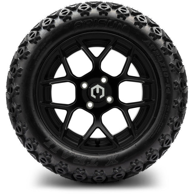 14" MODZ Renegade Matte Black - Tire and Wheel Combo
