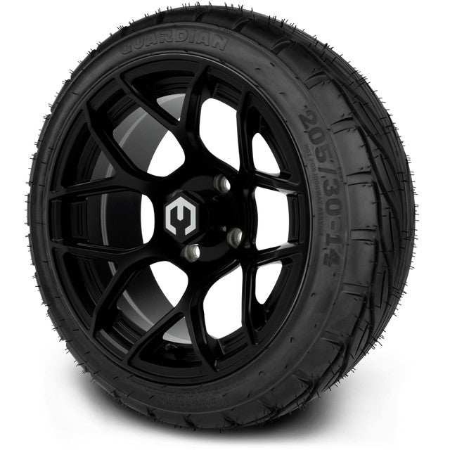 14" MODZ Renegade Matte Black - Tire and Wheel Combo