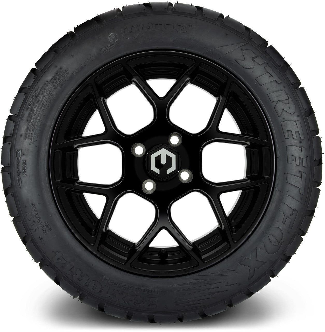 14" MODZ Renegade Matte Black - Tire and Wheel Combo