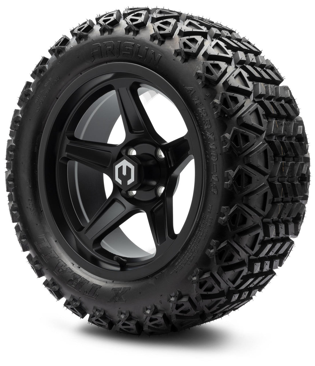 14" MODZ Drift Matte Black - Tire and Wheel Combo