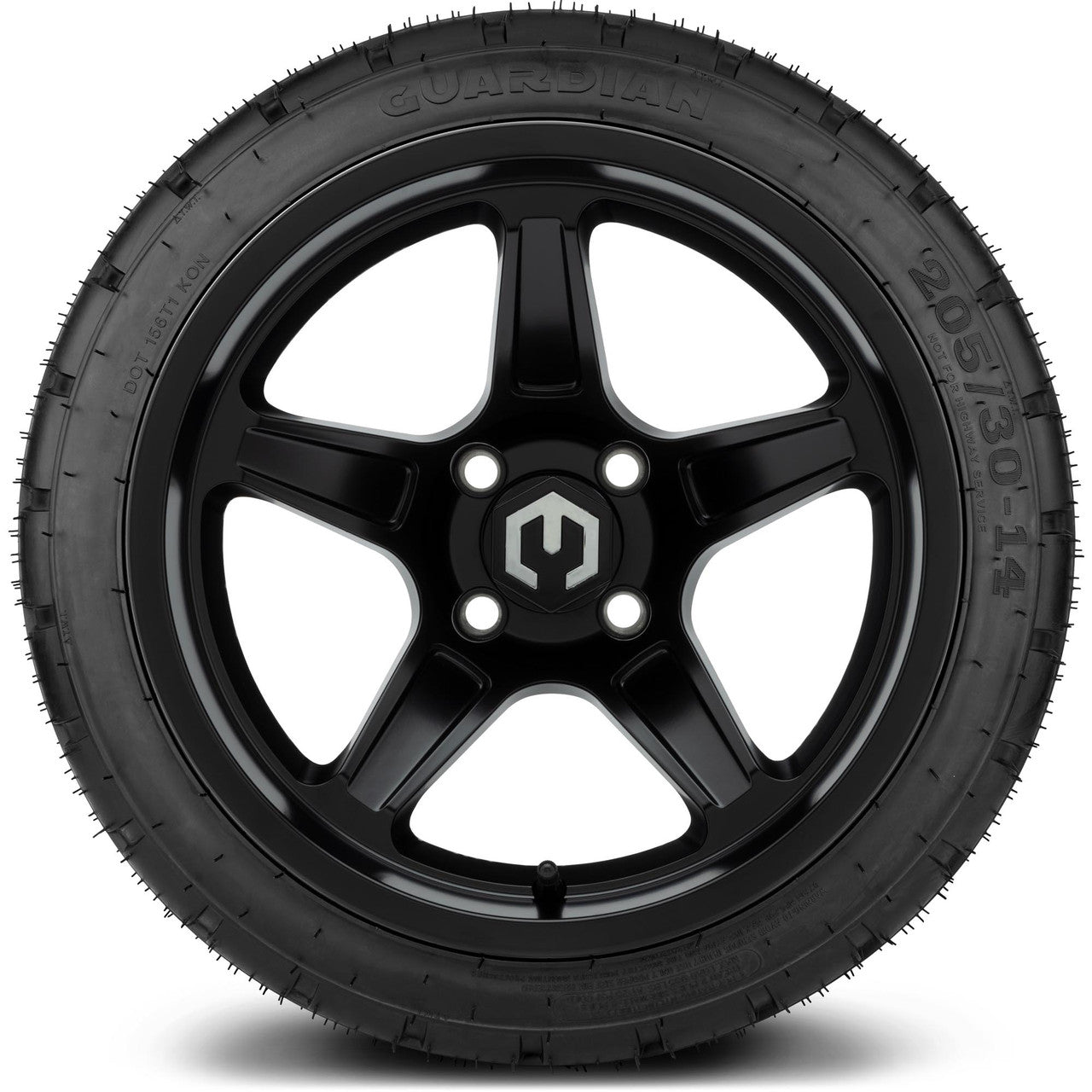 14" MODZ Drift Matte Black - Tire and Wheel Combo