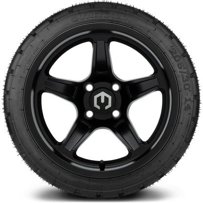 14" MODZ Drift Matte Black - Tire and Wheel Combo