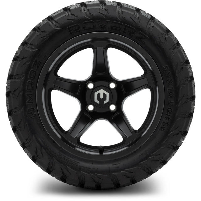 14" MODZ Drift Matte Black - Tire and Wheel Combo