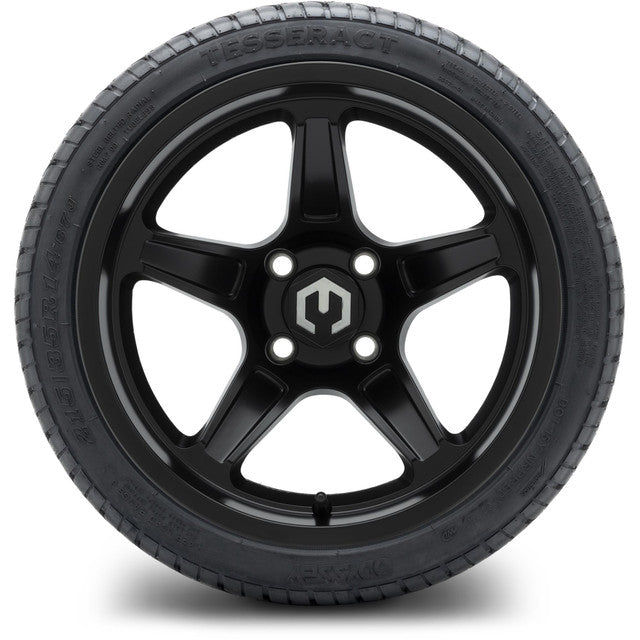 14" MODZ Drift Matte Black - Tire and Wheel Combo