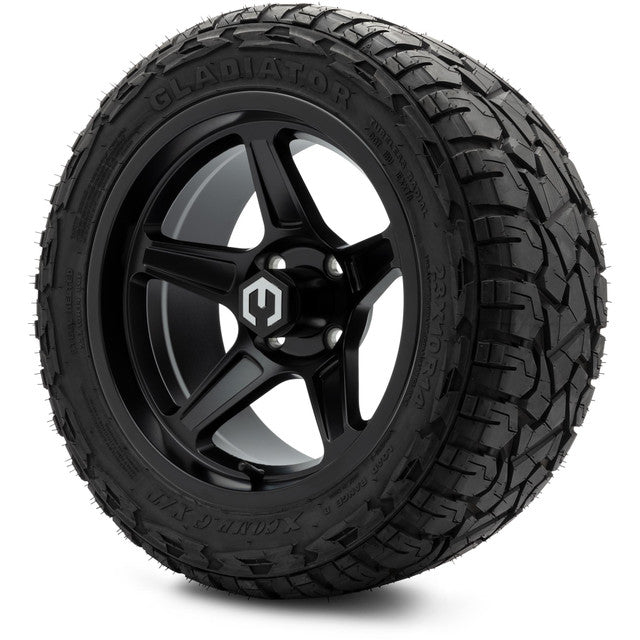 14" MODZ Drift Matte Black - Tire and Wheel Combo