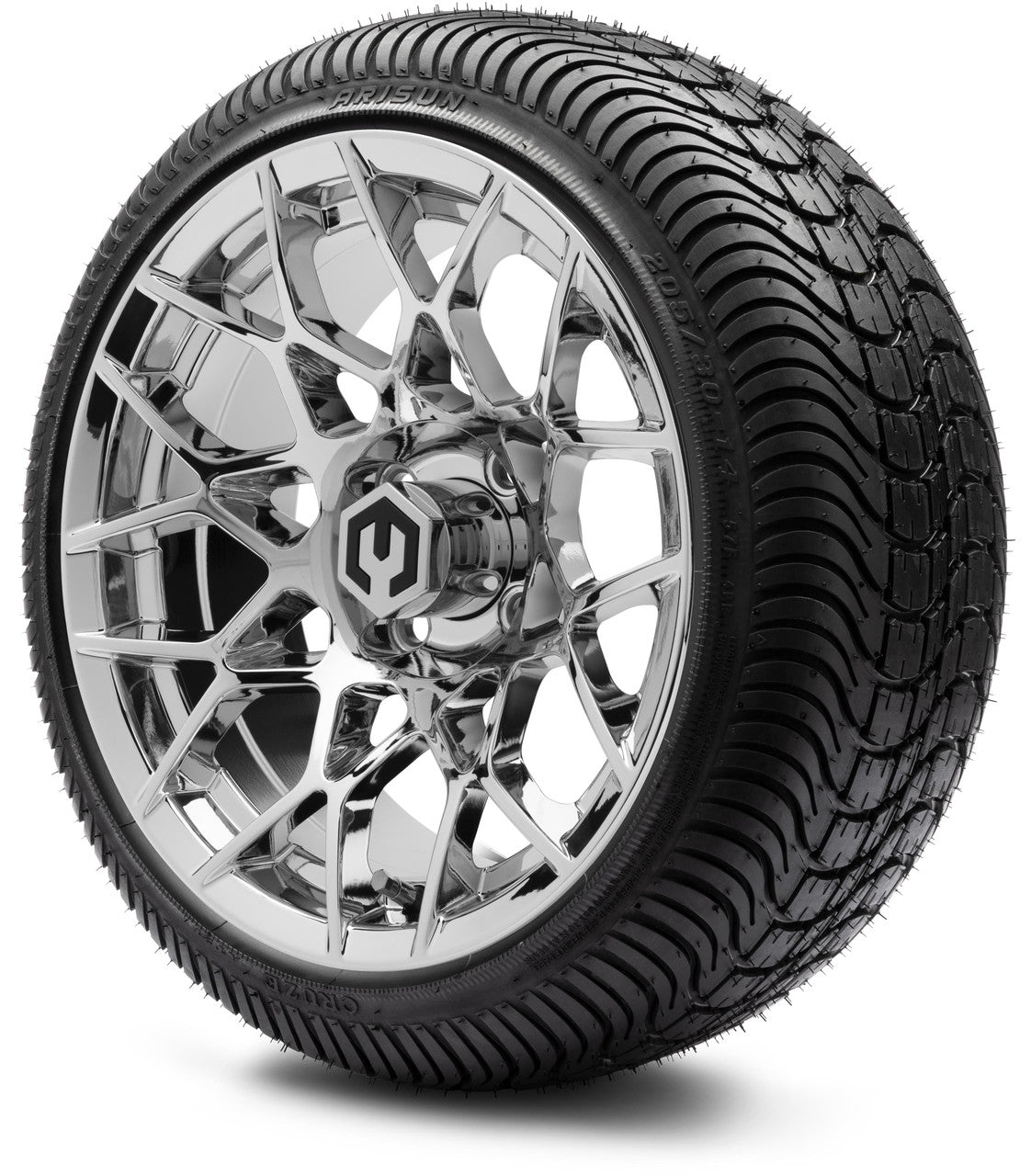14" MODZ Blitz Chrome - Tire and Wheel Combo