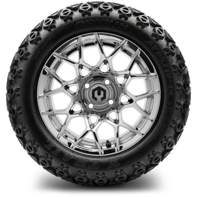 14" MODZ Blitz Chrome - Tire and Wheel Combo