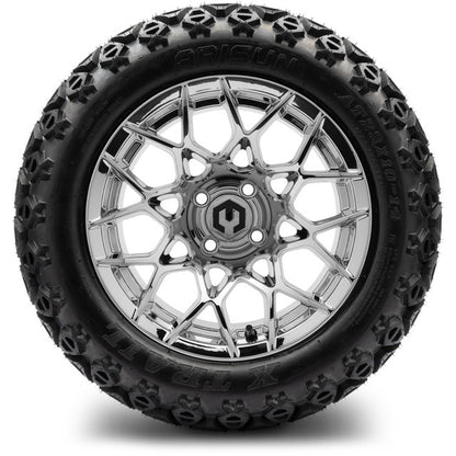 14" MODZ Blitz Chrome - Tire and Wheel Combo