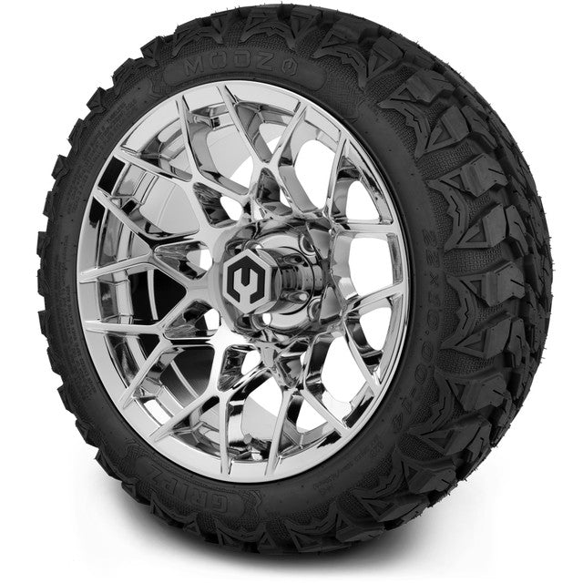 14" MODZ Blitz Chrome - Tire and Wheel Combo